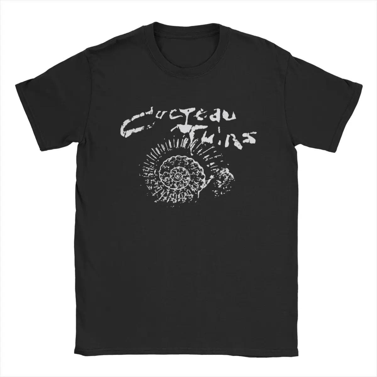 Men Cocteau Twins Wave T Shirts Cotton Clothes Leisure Short Sleeve Round Collar Tee Shirt Printed T-Shirt cm blue
