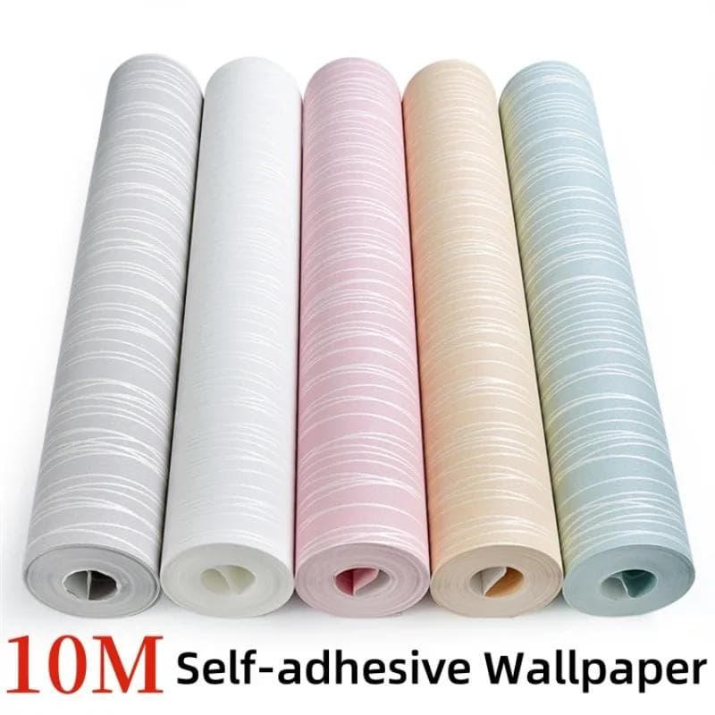 Modern 3D Non-woven Self-adhesive Wallpaper European Pastoral Living Room Background Wall Bedroom Retro Wall Stickers Home Decor pink