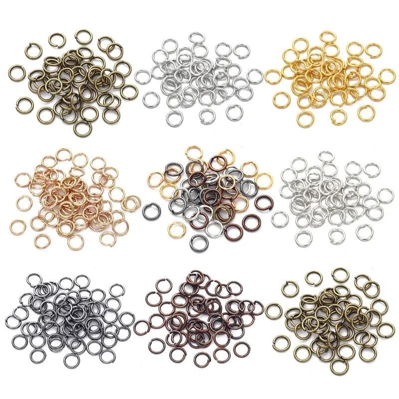 Metal Jump Rings Split Round Rings Connectors for Diy Jewelry Finding Making Accessories 3-12mm Neck Earring Supplies multicolour