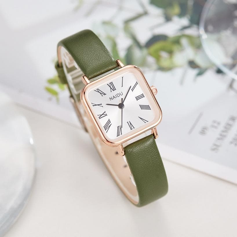 Fashion Women'S Watch Square Small Style Simple Quartz Women'S Watch Retro Light Luxury Belt Watch