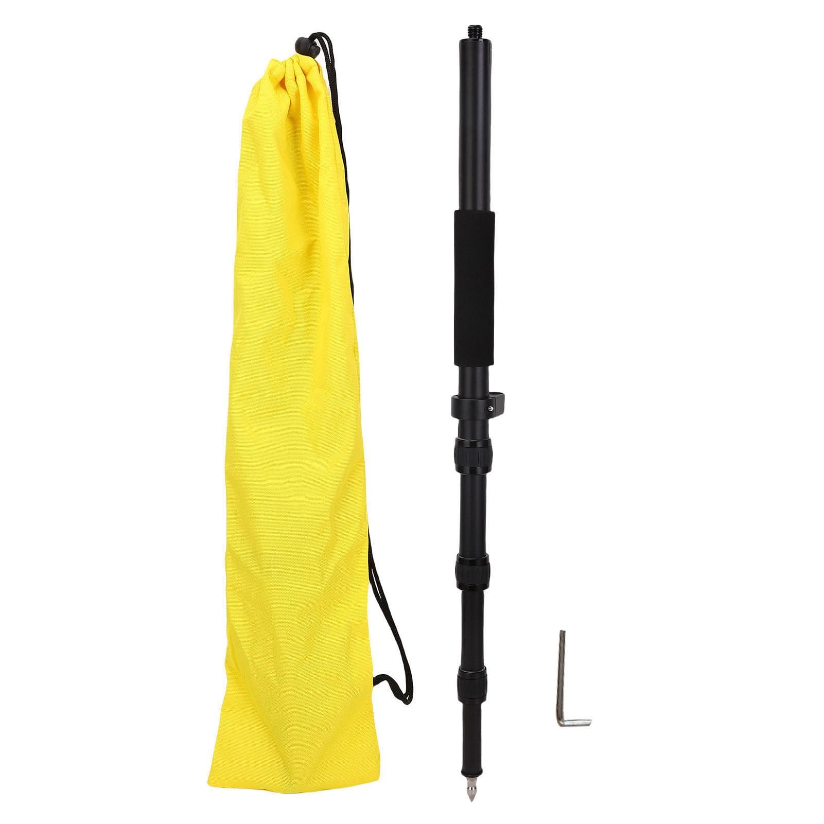 Telescopic GPS Rover Rod Aluminium Alloy Accurate Bubble Stable Structure 1.5m Land Surveying RTK