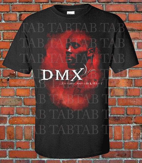DMX It's Dark and Hell Is Hot Album Cover Graphic Tee  Hip-Hop Rap Unisex T-Shirt cm