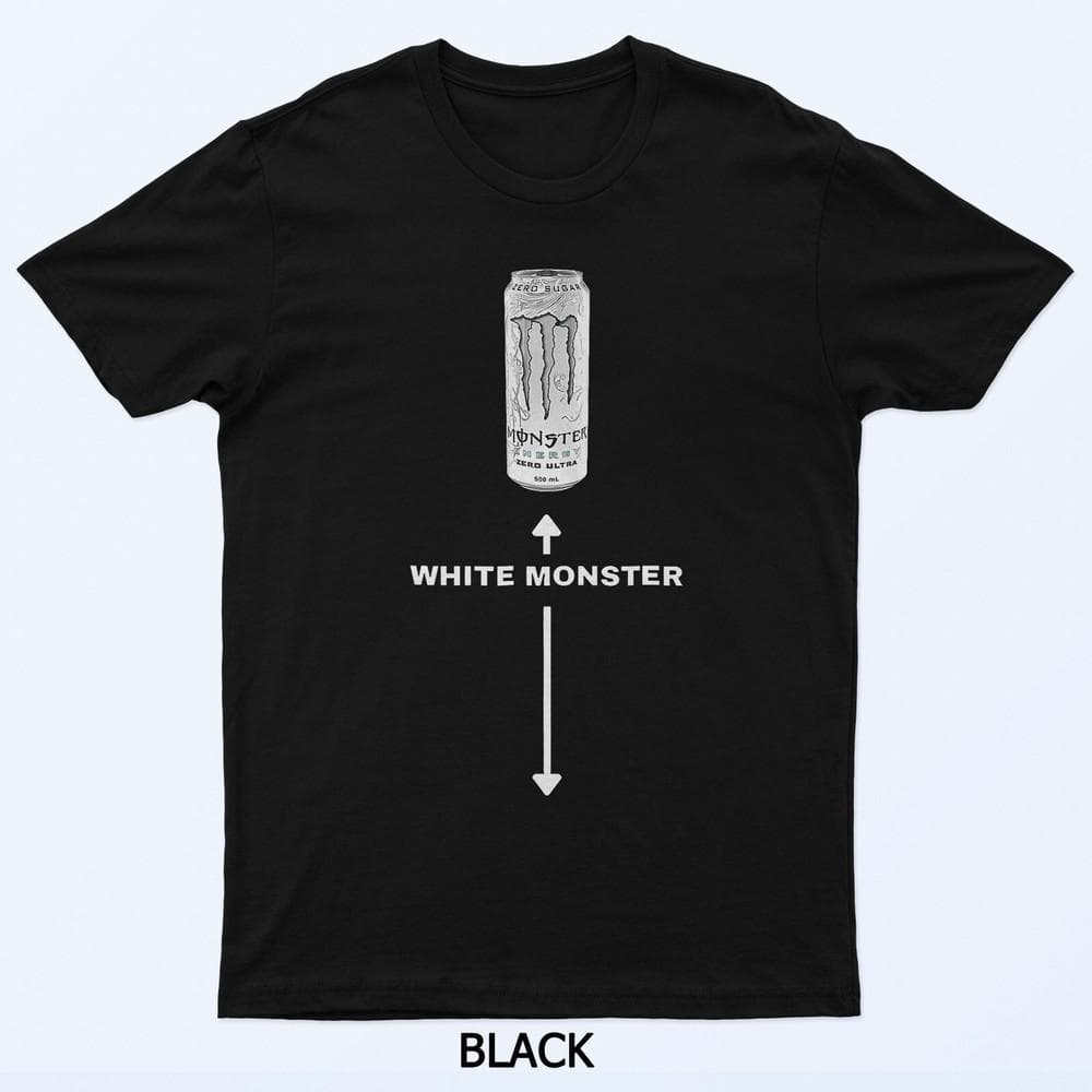 White Monster Funny Joke Man Friends Tees T-Shirt Summer Cotton Oversized Y2k Men Short Sleeve Outfit Comfortable Sports Clothing cm