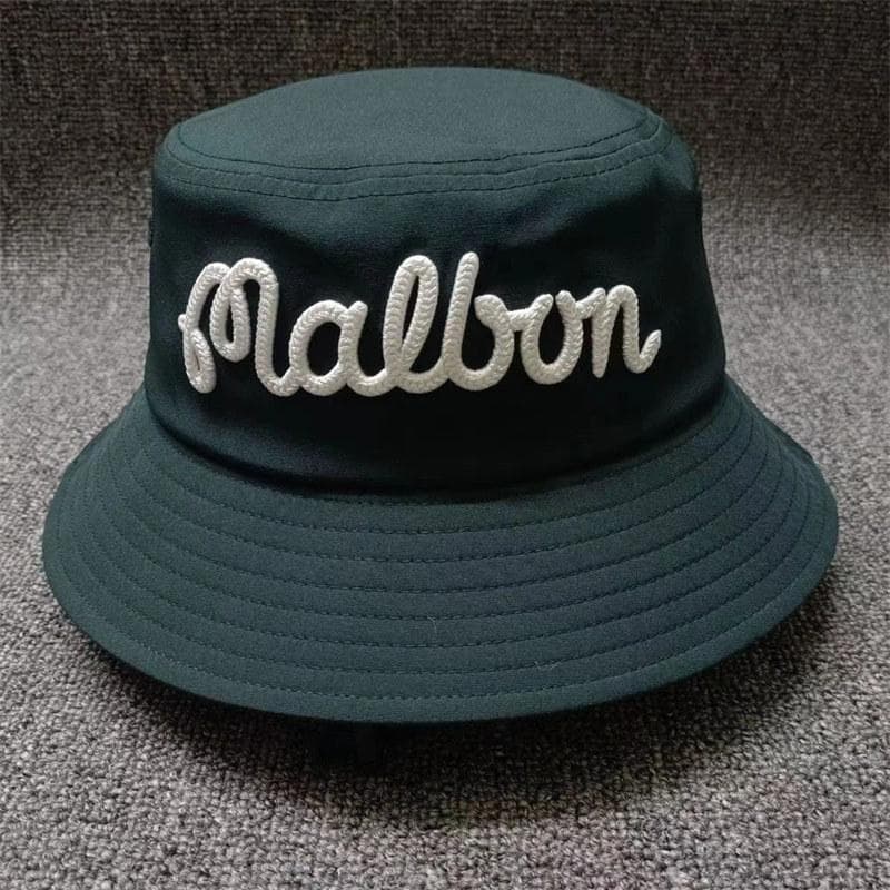 Malbon Golf Cap Golf Hat Bucket Hats Fashion Design Men Women Outdoor Sun Hat Cap dark green