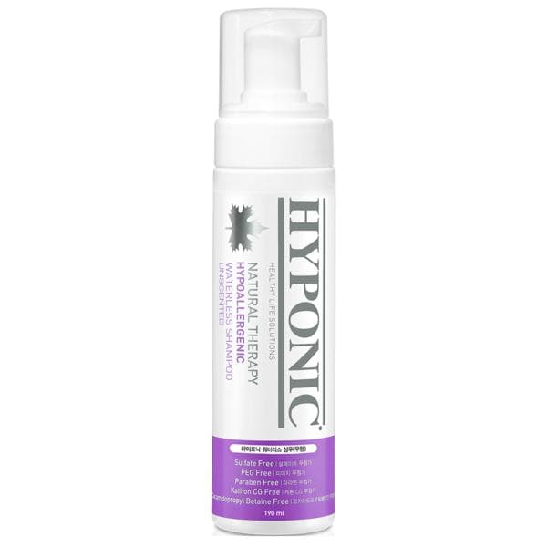 Hyponic hypoallergenic moisturizing dog waterless fragrance-free shampoo for all dogs 190ml, Korean pet shampoo