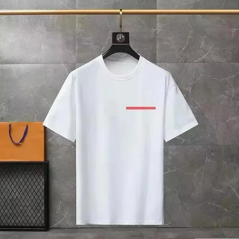2025 Summer Men's and Women's T-shirts with Luxurious Triangular Patterns and Loose Short-sleeved Cotton Sports Tops cm