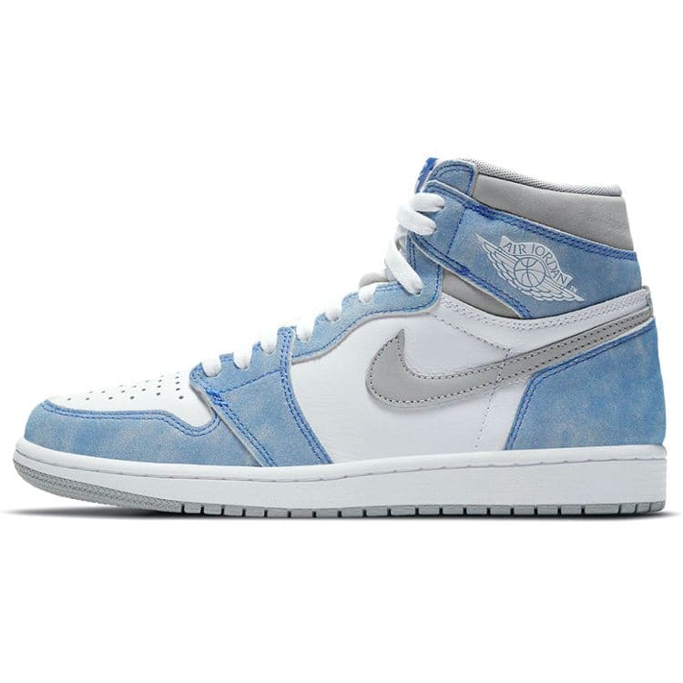 Air Jordan 1 Retro High OG Hyper Royal Unisex Sneakers Blue Light-Smoke-Grey White 555088-402 cm