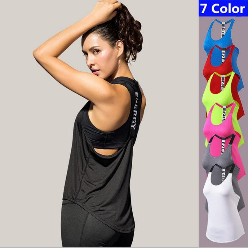 Women Fitness Sports Yoga Shirt Sleeveless Home Gym Blouses Running Vest Workout Tops Female T-shirts cm grey