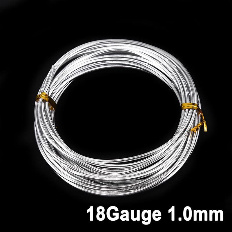 1/1.5/2/2.5/3mm Craft Wire Silver Aluminum Artwork Making Craft Stock Useful