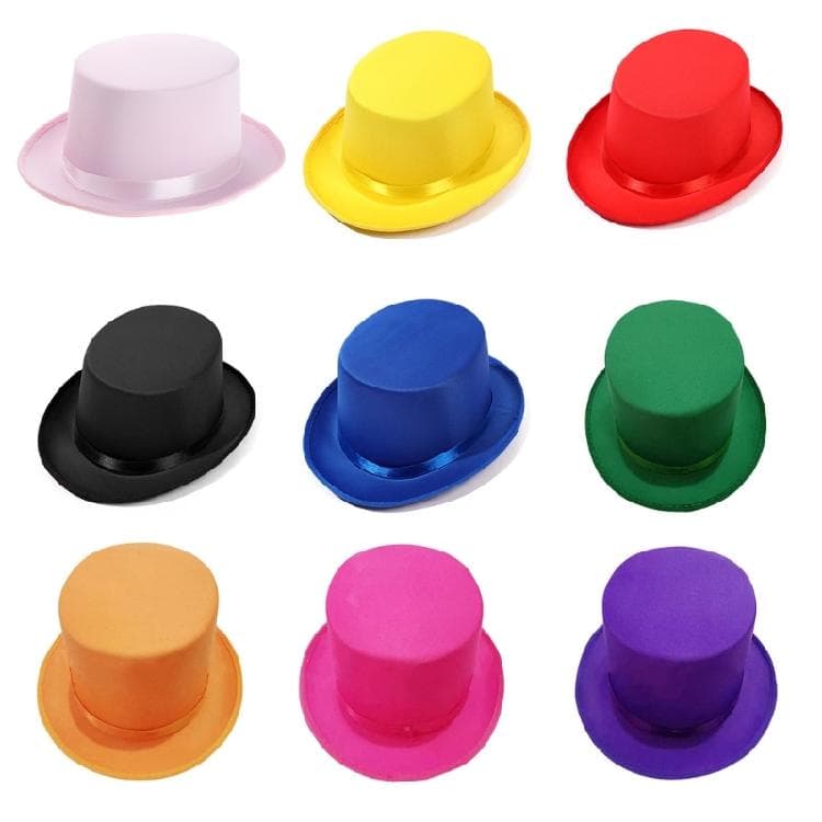 Adult Flat Top Trilby Hat Elegant Masquerades Party Gentlemen Gathering Hat green