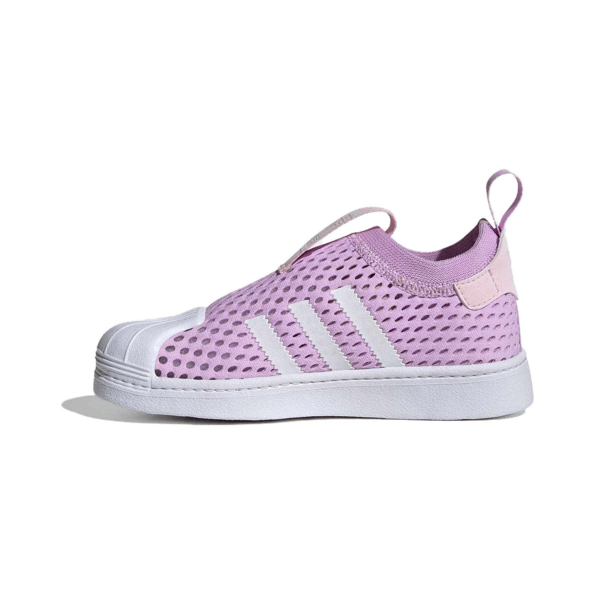 Adidas Originals Superstar 360 2.0 Durable Breathable Low-Top Kids Skate Shoes Kids Sneakers Purple JH6372 cm