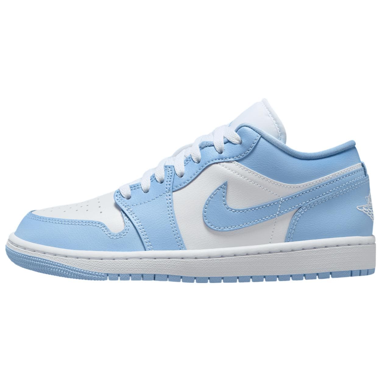Air Jordan 1 Low Aluminum Women Sneakers Blue White DC0774-142 cm