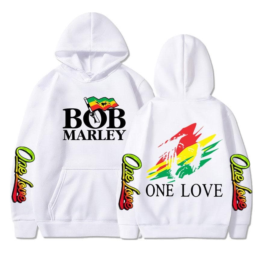 Rapper Bob Marley Hoodies Legend Reggae One Love Hooded Sweatshirts Men Women Fashion Long Sleeve Oversized Pullovers Streetwear cm