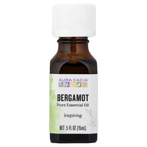 Aura Cacia, Pure Essential Oil, Bergamot, 0.5 fl oz (15 ml)