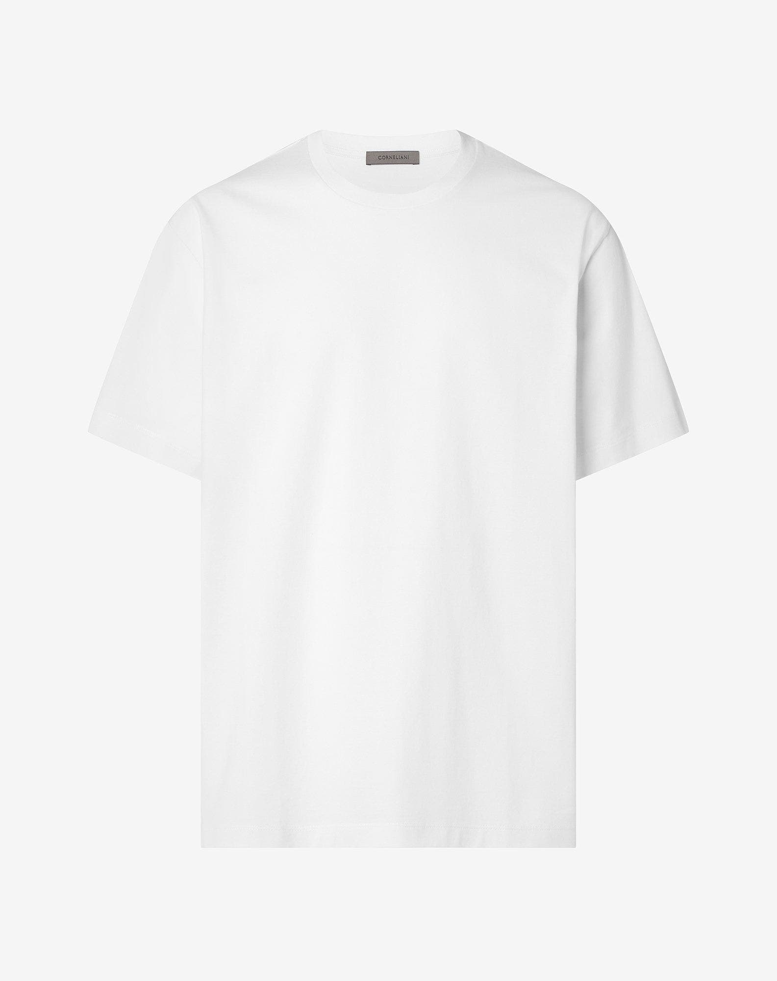 White oversized cotton jersey t-shirt