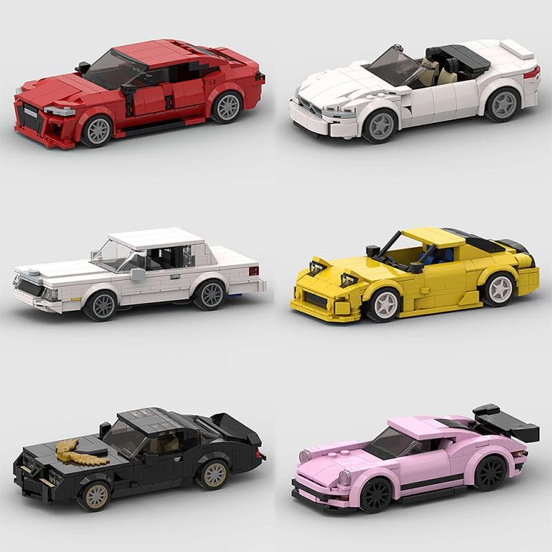 MOC Speed Sports Super Race Car Model Building Blocks DIY Bricks City Technical Rally Great Racing Vehicle Christmas Gift Toy