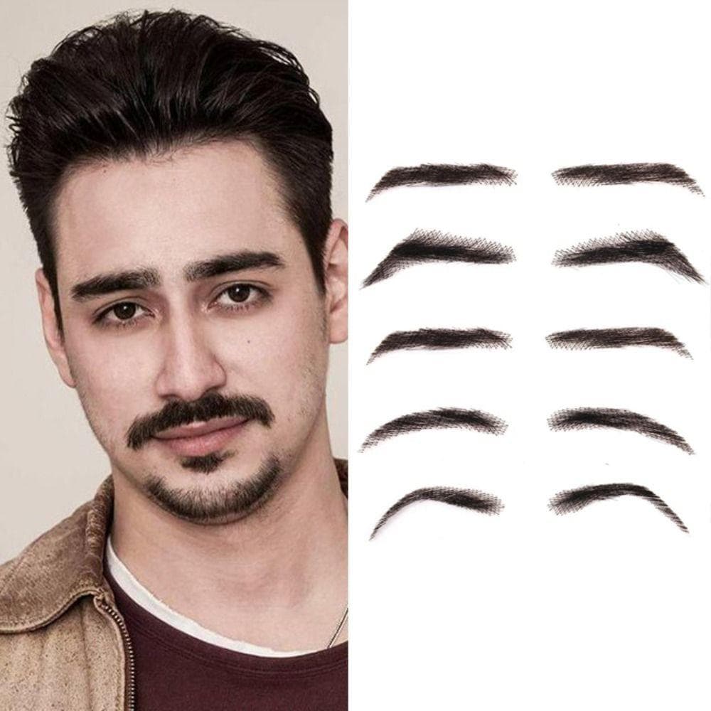 Bar Fancy Fake Eyebrows Hand Made Eyebrows Wave Style Eyebows Artificial Weaving Eyebrow Wigs