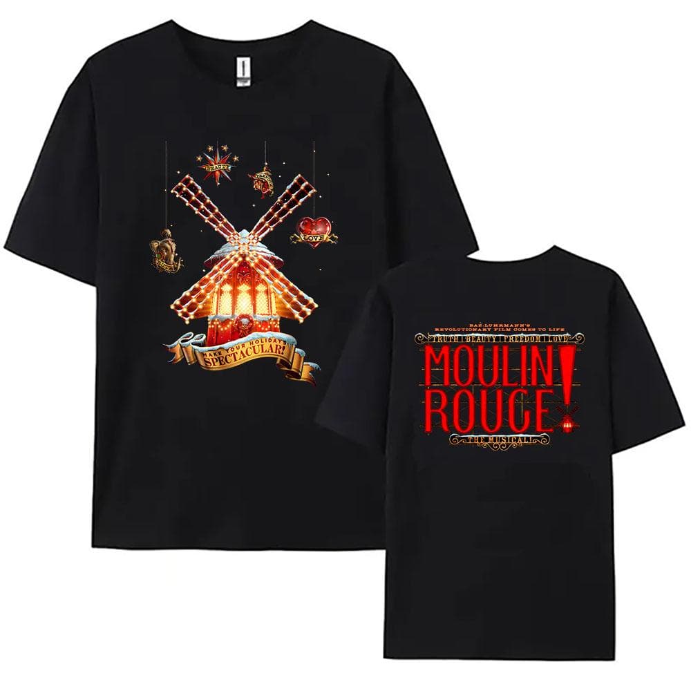 Moulin Rouge! Song and Dance Movie Tshirts Unisex Short Sleeve Cotton Summer T-shirt Aesthetic Clothes Graphic Print Tee-shirt cm