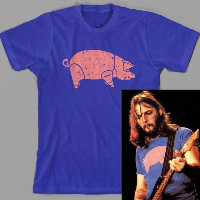 Retro Y2K Tops Pig Pink Floyd Animals T Shirt As Worn By 1977 The Wall Syd Barett High-end Luxury Is for Both Men and Women cm black