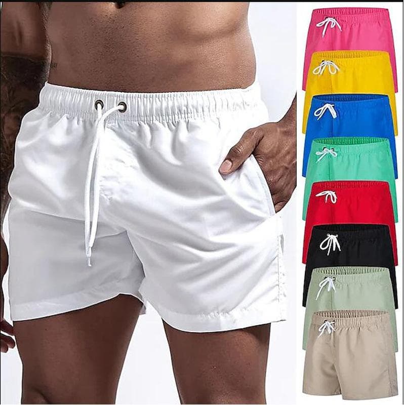 Summer Men's Beach Trousers Loose Large Size Quick-drying Casual Shorts Fashionable cm gray