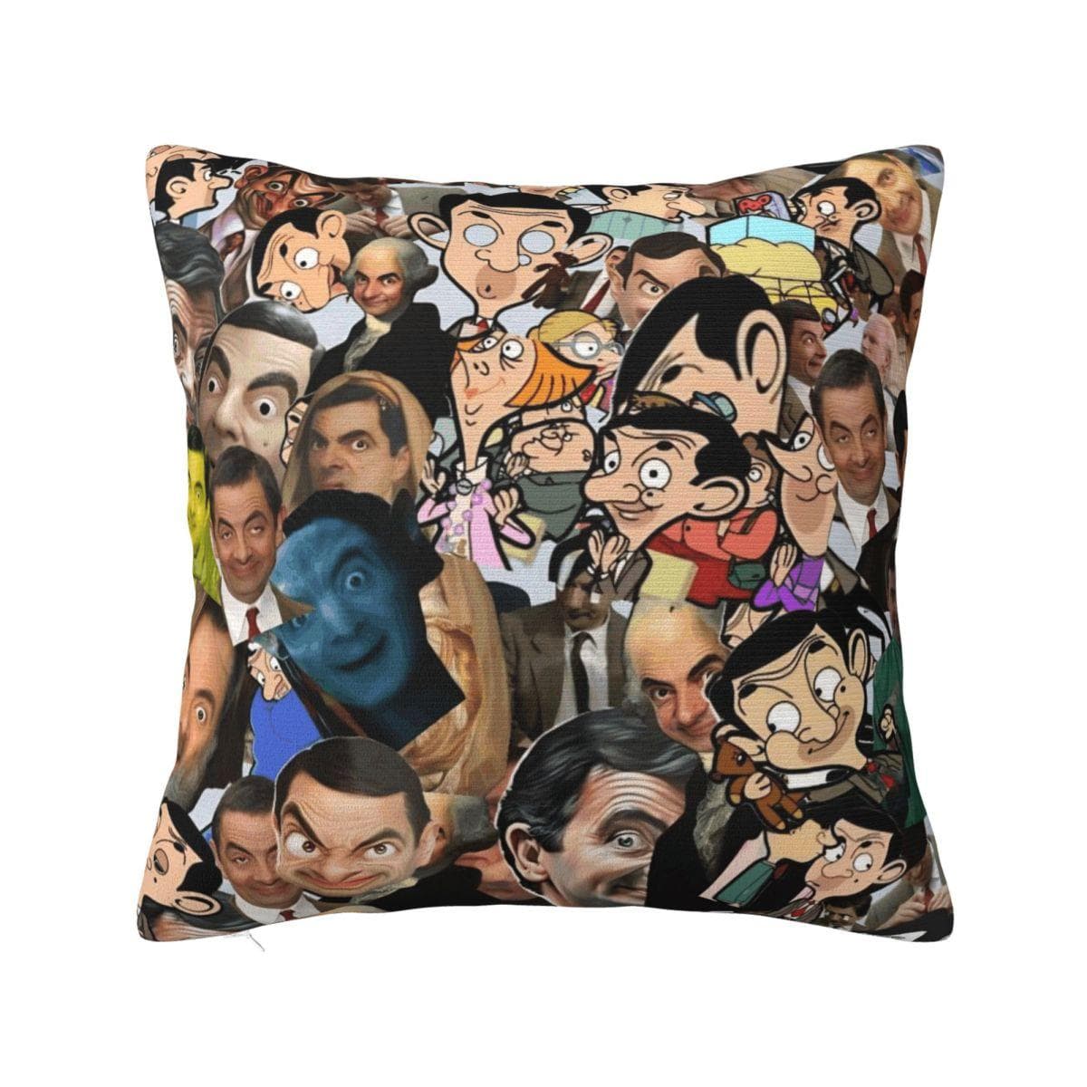 Cartoon Mr. Bean Rowan Atkinson Comedian Pillow Cover Pillow Case Cushion Cover Pillowcases For Chair Sofa Home Decoration