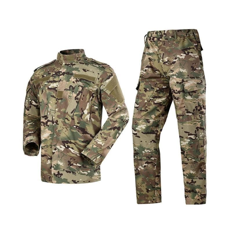 Military Combat Suit Outdoor Mountaineering Army Fan Long Sleeve Tactical Training Suit Men cm army green