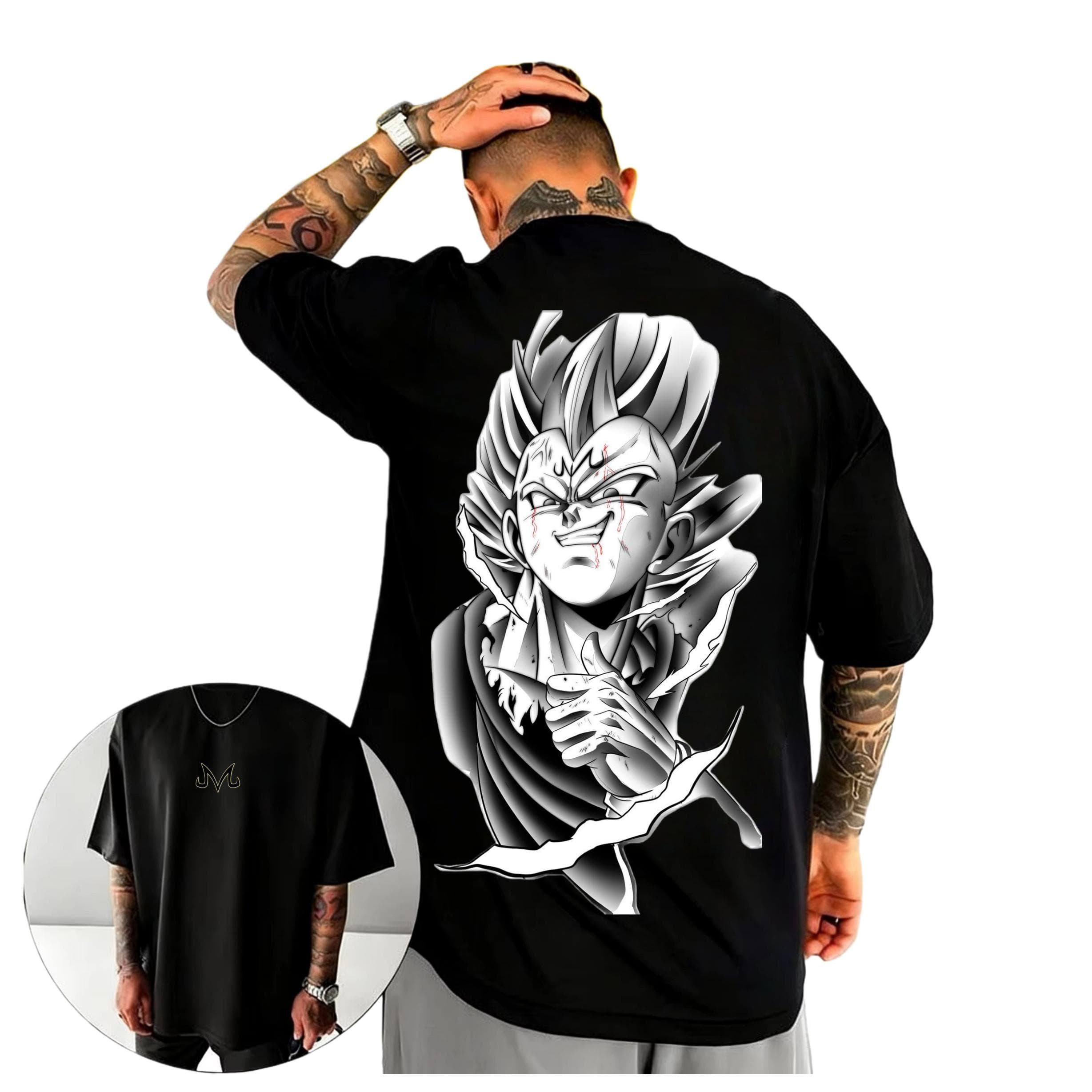 2026 Dragon Ball Z Gohan TShirt Unisex Gothic Anime Graphic Print Pure Cotton Crew Neck Casual High Street Tops cm