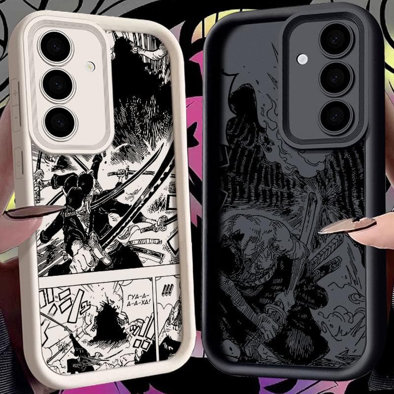 Roronoa Zoro Manga Phone Case For Samsung S26 S25 S24 S23 S21 S20 Ultra One Pieces For Galaxy S25 S24 FE S26 Plus Silicone Cover