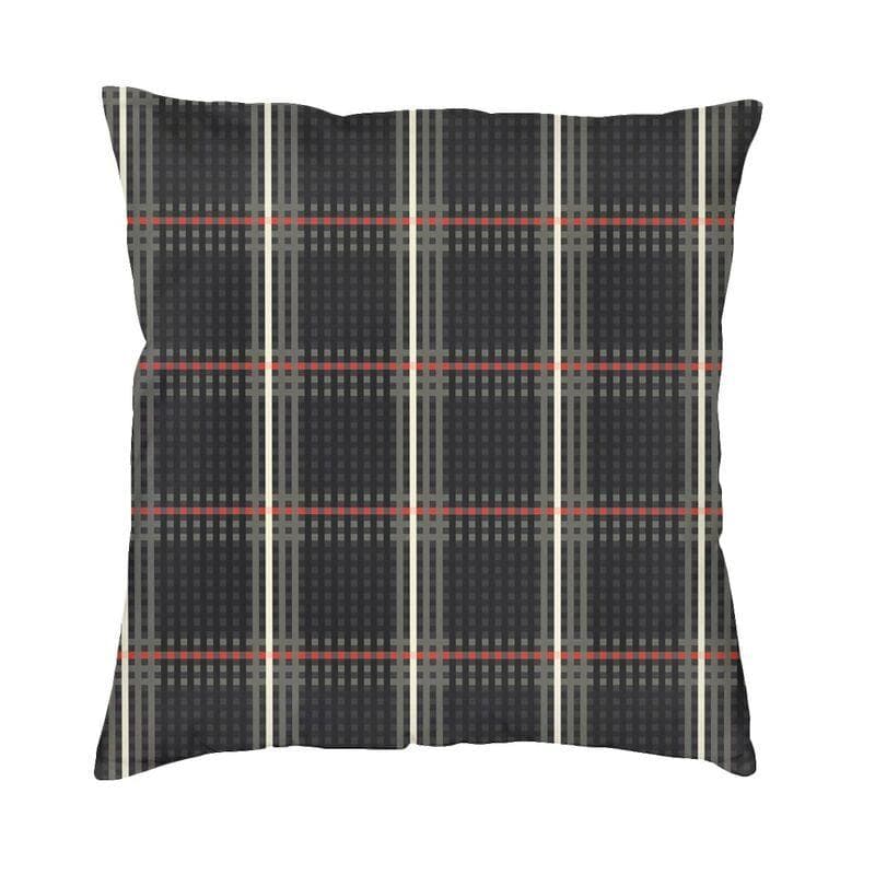 Golf GTI Tartan Plaid Pattern Pillow Case Decoration Luxury Geometric Textured Cushion Decoration Salon Square Pillowcase