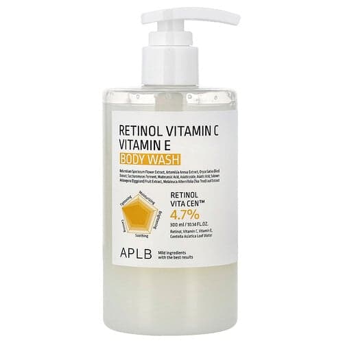 APLB, Retinol Vitamin C, Vitamin E Body Wash, 10.14 fl oz (300 ml)